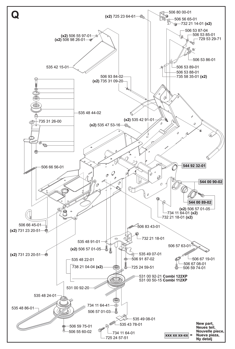 RIDER-PROFLEX-21-AWD-(9650951-01)-Husqvarna-PB-14Break Down